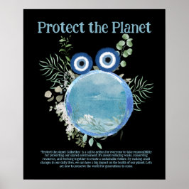 Blau und Grün SCHÜTZEN DER PLANETEN, ERDE Kunst GE Poster