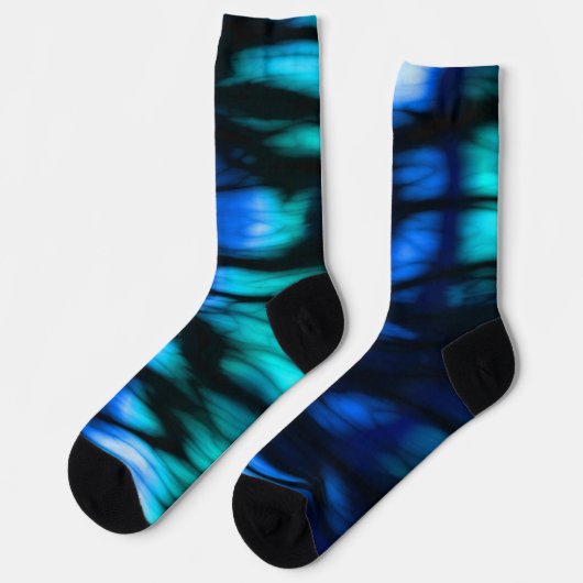 Blau und grün socken (Linkes Detail)