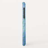 Blau und Grün-Sparkle-Mermaid-Skalenmuster Case-Mate iPhone Hülle (Hinten/Links)