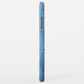 Blau und Grün-Sparkle-Mermaid-Skalenmuster Case-Mate iPhone Hülle (Hinten/Rechts)