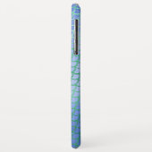 Blau und Grün-Sparkle-Mermaid-Skalenmuster Case-Mate iPhone Hülle (Hinten/Links)