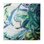 Blau und grüner Marmor Fliese (Vorderseite)