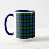 Blau und grüner Tartan Tasse (Links)