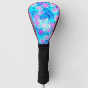 Blau und Heiß rosa Sukkuläres Unterwasser-Sedum Golf Headcover