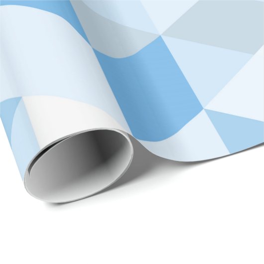 Blau und hellblau - Muster Geschenkpapier (Rolleneckpunkt)