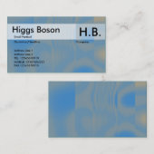 Blau und hellbraun visitenkarte (Vorne/Hinten)