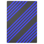 Blau und Holzkohle, fünf Streifen Klemmbrett (Rückseite)