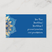 Blau und Imitat Visitenkarte (Rückseite)