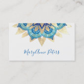 Blau und Imitat Visitenkarte (Vorderseite)