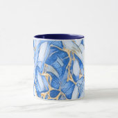 Blau und Imitate Gold Blüten Tasse (Zentrum)