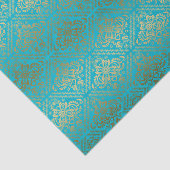 Blau und Imitate Metallgoldfässern Seidenpapier (Ausschnitt)