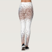 Blau und Kupfer Leggings (Rückseite)