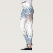 Blau und Kupfer Leggings (Links)