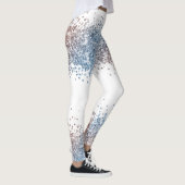 Blau und Kupfer Leggings (Rechts)