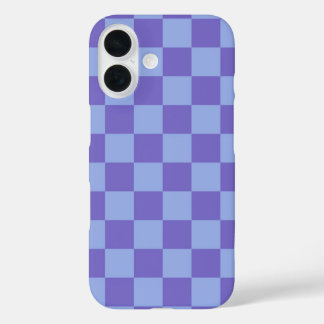 Blau- und Lavendelmuster iPhone 16 Hülle