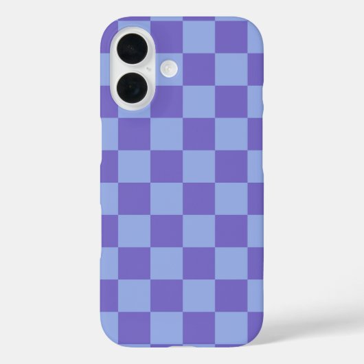 Blau- und Lavendelmuster Case-Mate iPhone Hülle (Rückseite)