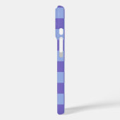 Blau- und Lavendelmuster Case-Mate iPhone Hülle (Rückseite / Links)