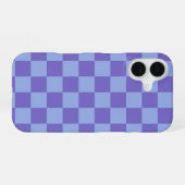 Blau- und Lavendelmuster iPhone 16 Hülle (Rückseite (Horizontal))