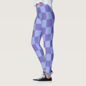 Blau- und Lavendelmuster Leggings (Links)
