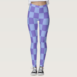 Blau- und Lavendelmuster Leggings
