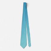 Blau und leicht Cyan Aqua Gradient Ombré Krawatte (Vorderseite)