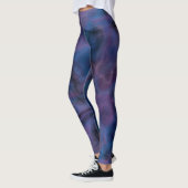 Blau und Lila Abstrakt Leggings (Links)