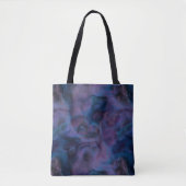 Blau und Lila Abstrakt Tasche (Vorderseite)