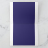 Blau und lila abstrakte Formen verschmelzen in Karte (Innenseite)