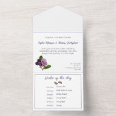 Blau und lila all in one einladung (Innen)