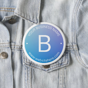 Blau und Lila fading Ombre mit bearbeitbarem Text Button