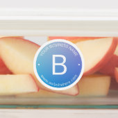 Blau und Lila fading Ombre mit bearbeitbarem Text Etiketten (Befestigt)