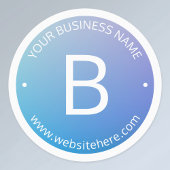 Blau und Lila fading Ombre mit bearbeitbarem Text Etiketten