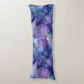 Blau und Lila Gefärbte Krawatte Seitenschläferkissen (Vorderseite Vertikal)