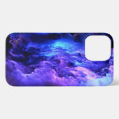 Blau und Lila in den Wolken iPhone Hülle (Rückseite (Horizontal))