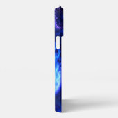 Blau und Lila in den Wolken iPhone Hülle (Rechte Seite)