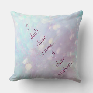 Blau und lila inspirierend kissen