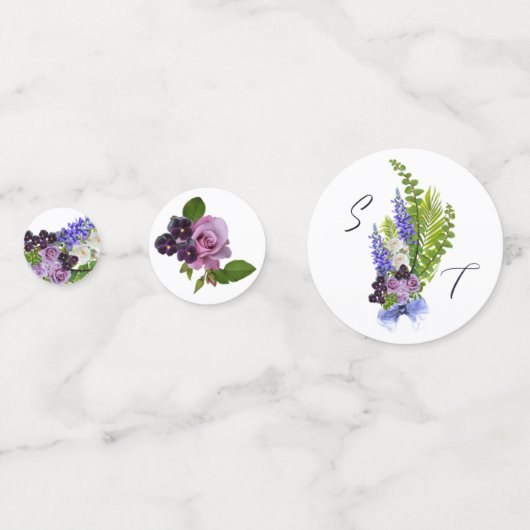 Blau und lila konfetti (Vorderseiten)