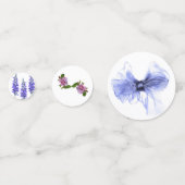 Blau und lila konfetti (Rückseiten)