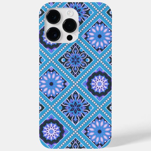 BLAU- UND LILA MANDALA-MUSTER Case-Mate iPhone HÜLLE (Rückseite)