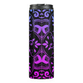 Blau und Lila Mandala Thermosbecher (Rückseite)