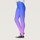 Blau und Lila Ombre Monogram Leggings (Links)