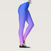 Blau und Lila Ombre Monogram Leggings (Rechts)