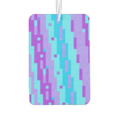 Blau und lila Pixel Autolufterfrischer (Rückseite)