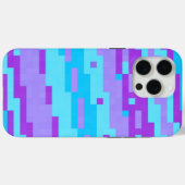 Blau und lila Pixel Case-Mate iPhone Hülle (Rückseite (Horizontal))