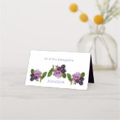 Blau und lila platzkarte (Rückseite)