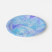 Blau und Lila texturiert Pappteller (Schrägansicht)