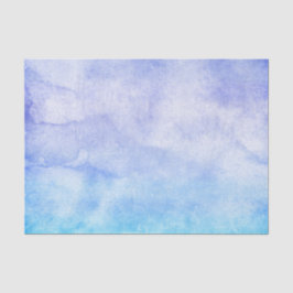 Blau und Lila Wasserfarbe Seidenpapier