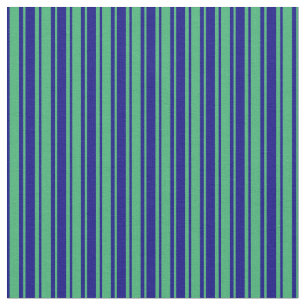 Blau- und Meeresgrün, Linde/Streifen Stoff