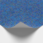 Blau und mehr geschenkpapier (Ecke)