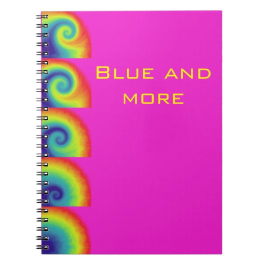 blau und mehr notizblock (Vorderseite)